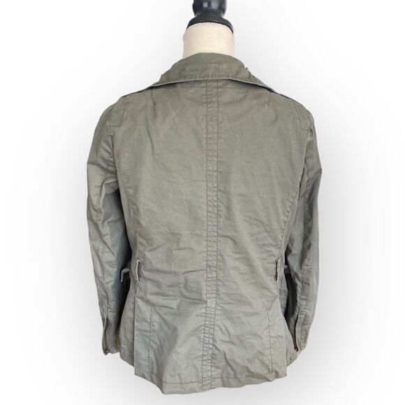 Zara Military Drawstring Waist Jacket Wilderness Utility Streetwear - Picture 4 of 9